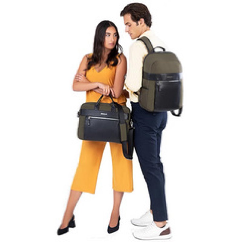 BESTLIFE Business Sacoche pour laptop ALYA, vert foncé/noir