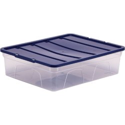 Fellowes Boîte de rangement BANKERS BOX, 12 L, transparent