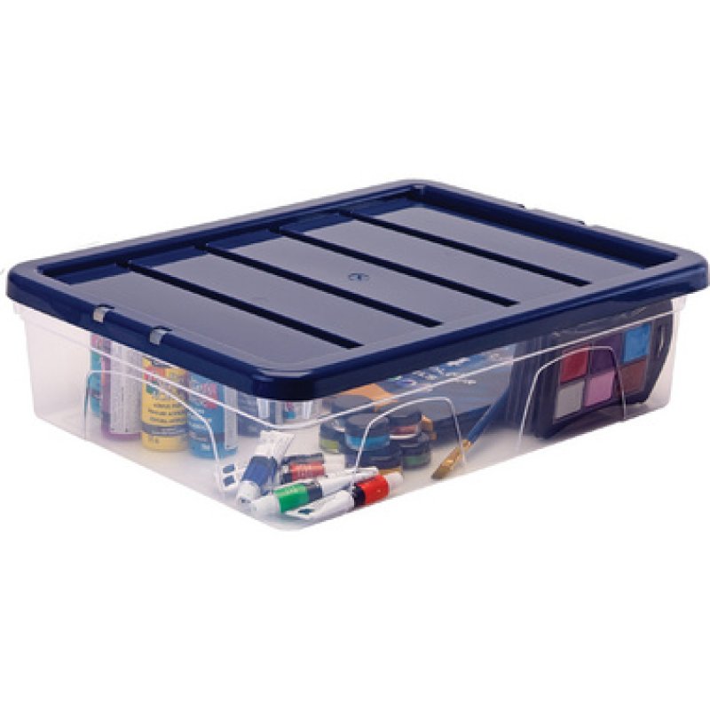 Fellowes Boîte de rangement BANKERS BOX, 12 L, transparent