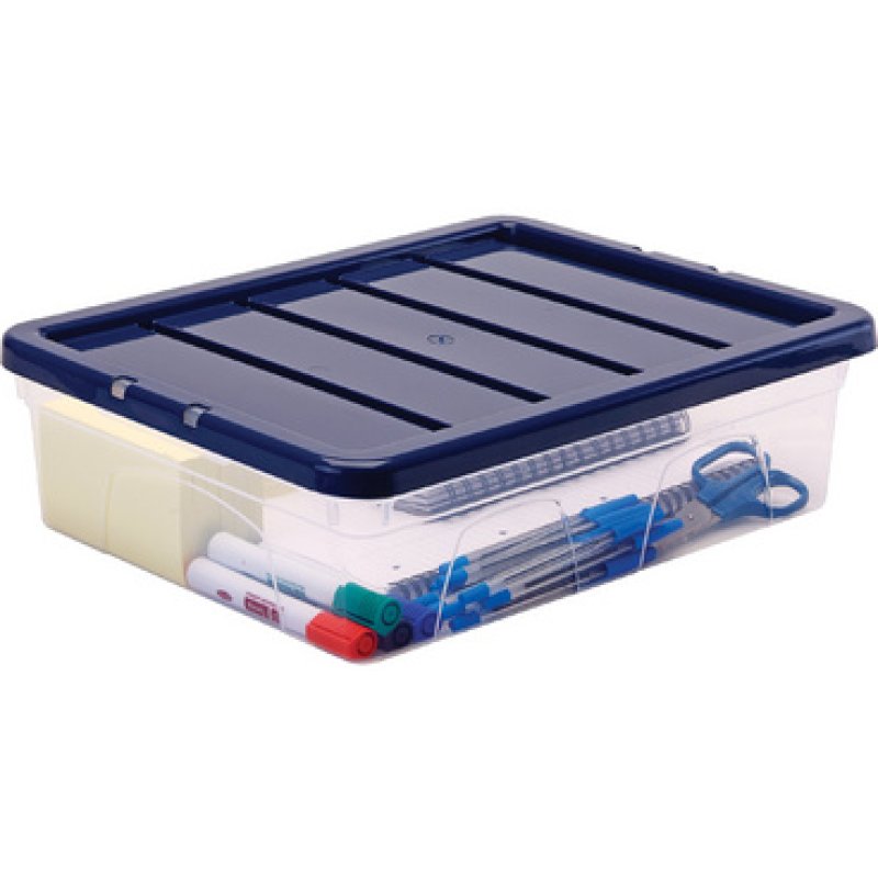 Fellowes Boîte de rangement BANKERS BOX, 12 L, transparent