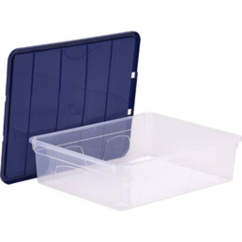 Fellowes Boîte de rangement BANKERS BOX, 12 L, transparent