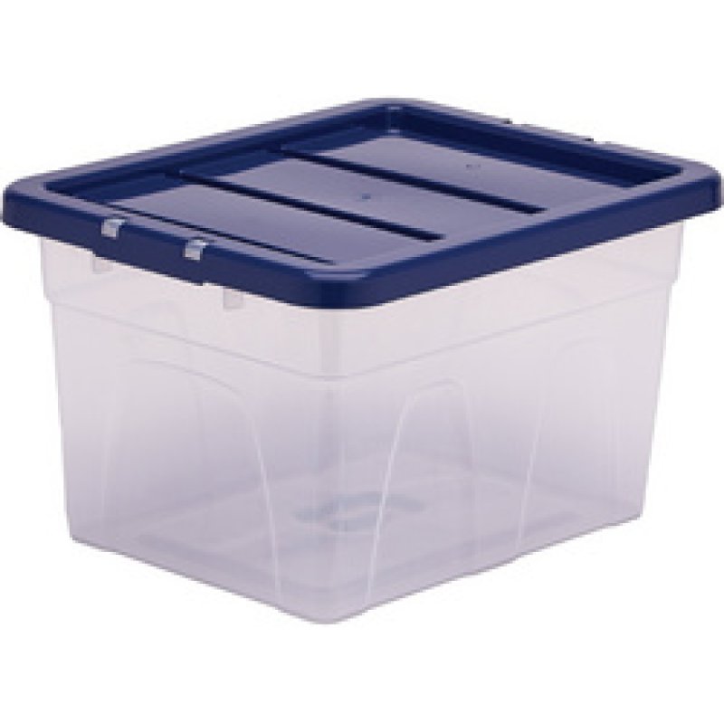 Fellowes Boîte de rangement BANKERS BOX, 22 L, transparent