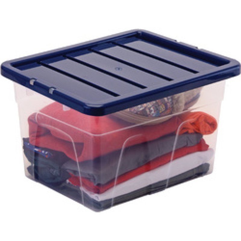 Fellowes Boîte de rangement BANKERS BOX, 22 L, transparent
