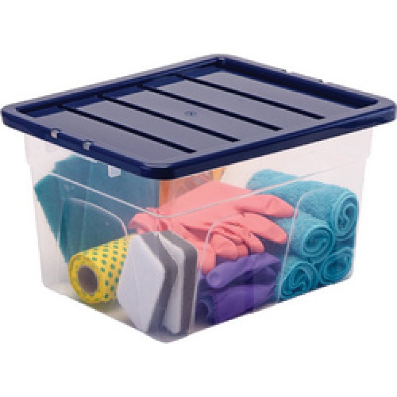 Fellowes Boîte de rangement BANKERS BOX, 22 L, transparent