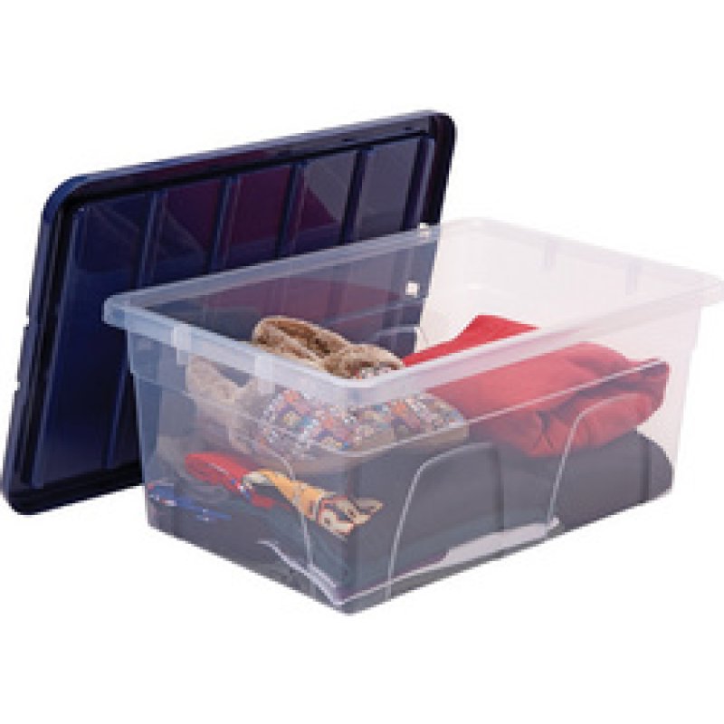 Fellowes Boîte de rangement BANKERS BOX, 38 L, transparent
