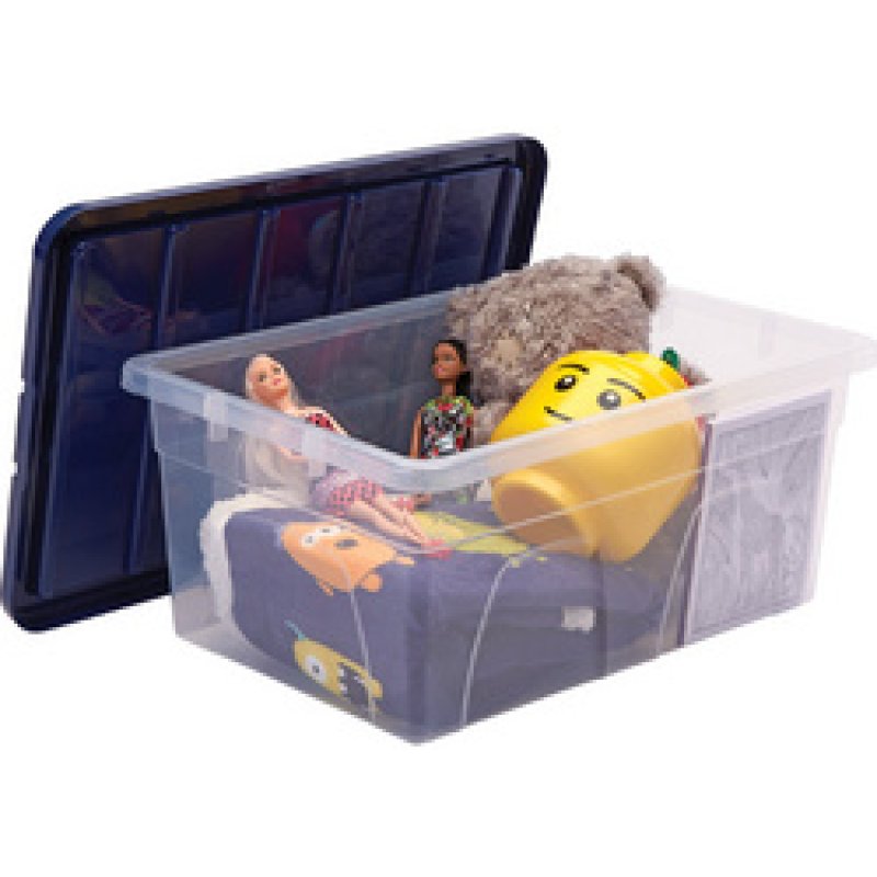 Fellowes Boîte de rangement BANKERS BOX, 38 L, transparent