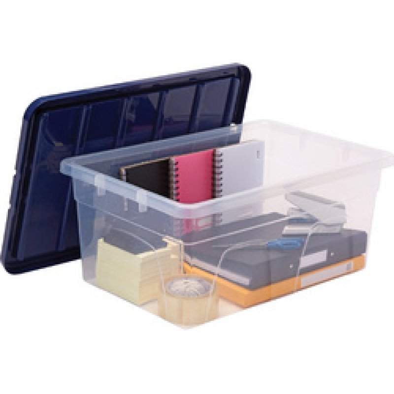 Fellowes Boîte de rangement BANKERS BOX, 38 L, transparent