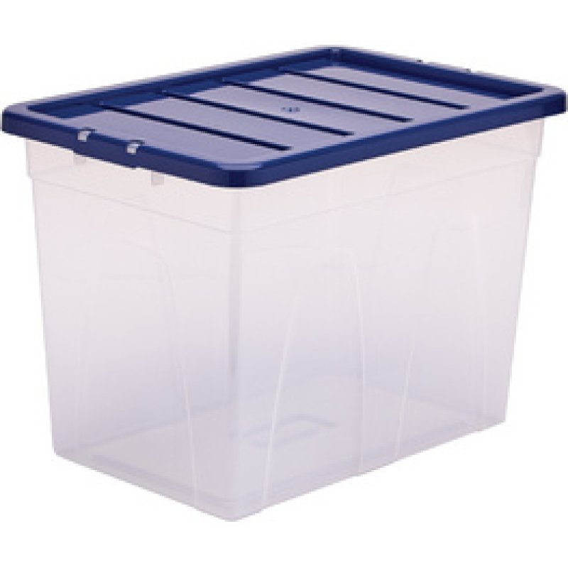 Fellowes Boîte de rangement BANKERS BOX, 64 L, transparent