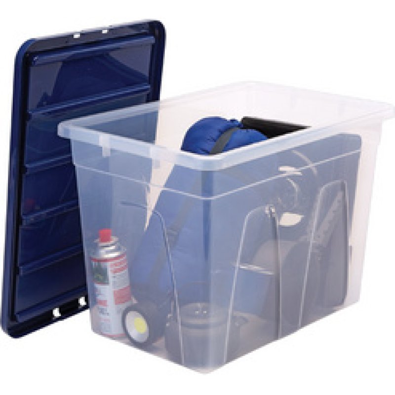 Fellowes Boîte de rangement BANKERS BOX, 64 L, transparent