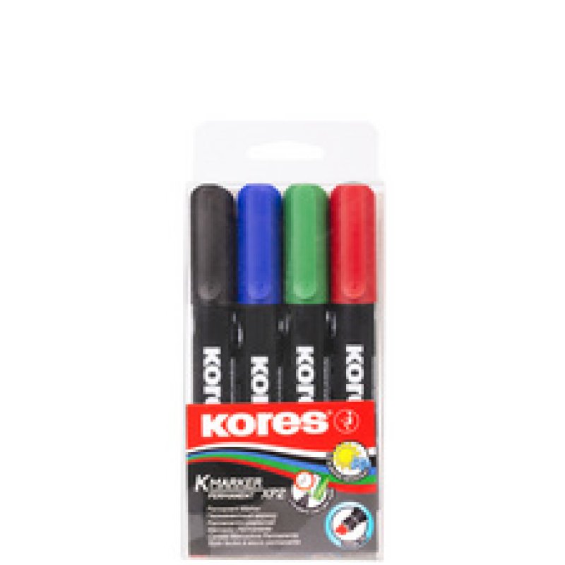 Kores Marqueur permanent "K MARKER", pointe biseautée