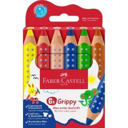 Faber-Castell 110630 crayon de couleur Bleu, Vert, Orange, Rose, Rouge, Jaune 6 pièce(s)