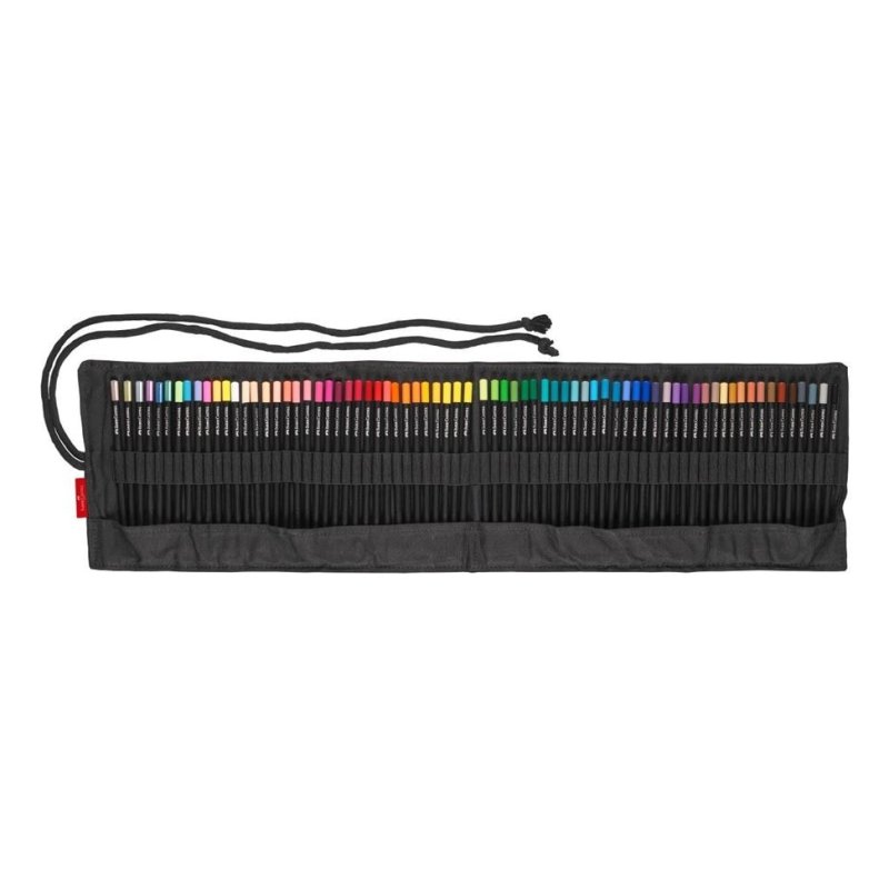 FABER-CASTELL Crayon de couleur Black Edition, étui-rouleau