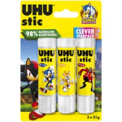 UHU Bâton de colle stic SONIC, 2 x 21 g, blister