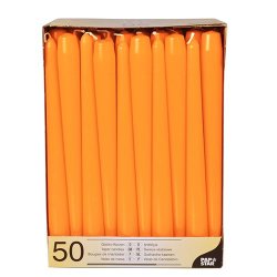 Papstar 10393 bougie en cire Rond Orange 50 pièce(s)