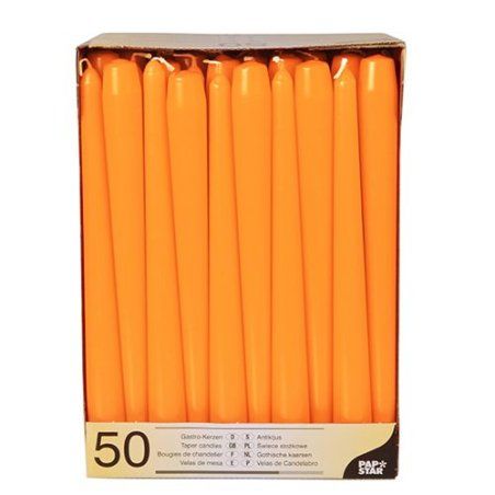 Papstar 10393 wax candle Round Orange 50 pc(s)