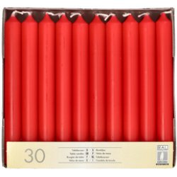STARPAK Bougie de table, 21 mm, pack de 30, rouge