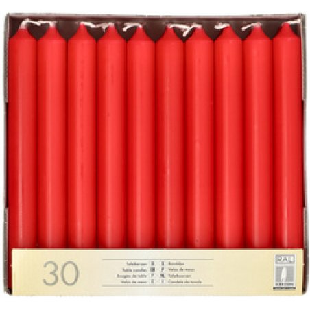 STARPAK Bougie de table, 21 mm, pack de 30, crème