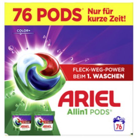 ARIEL Lessive en capsules All-in-1 Color , 76 lavages