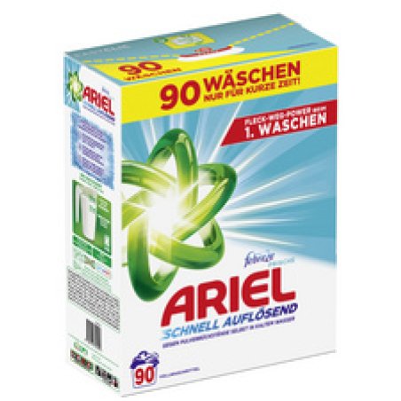 ARIEL Lessive poudre febreze Fraîcheur, 4,95 kg - 90 lavages