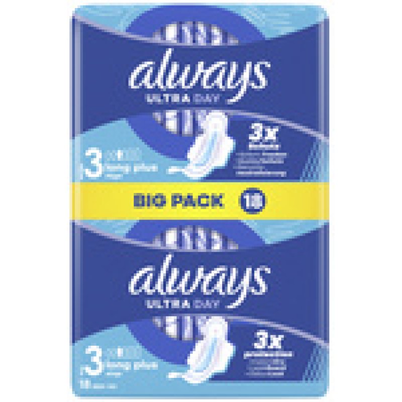 always Serviette hygiénique Ultra Day, Long Plus, BigPack