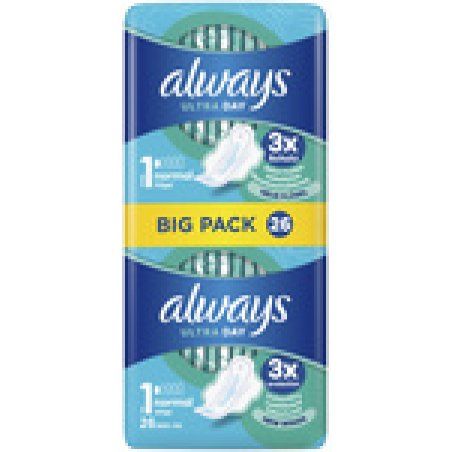 always ultra Serviette hygiénique Normal à ailettes, BigPack
