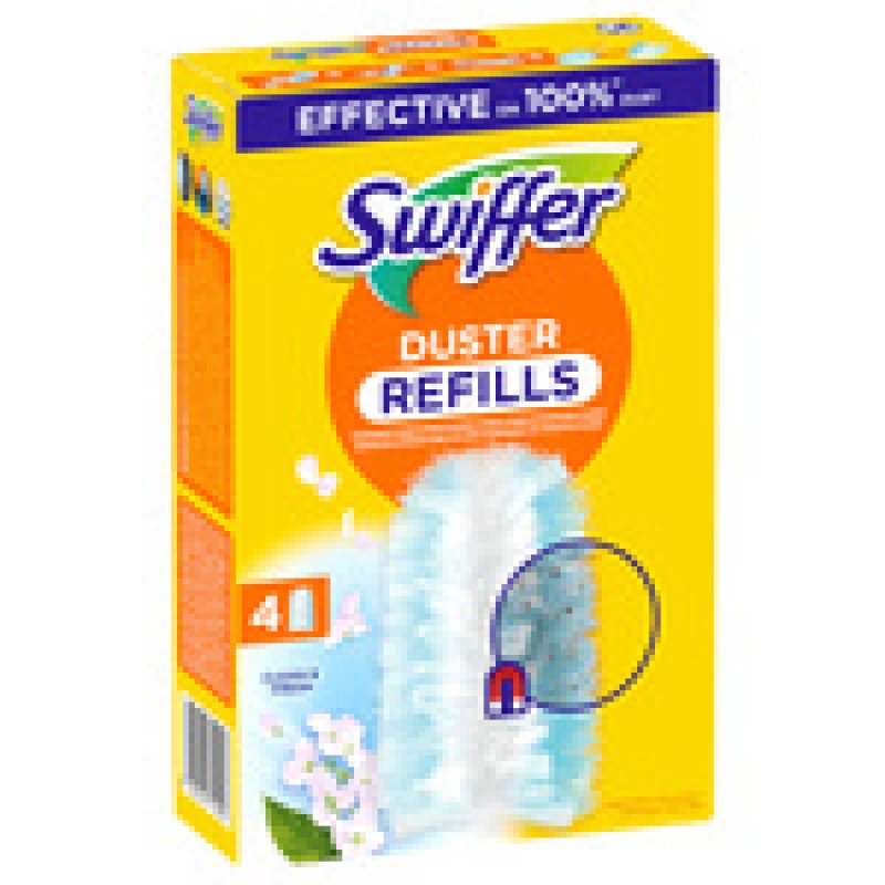 Swiffer Plumeau magnétique parfum febreze, pack de 4