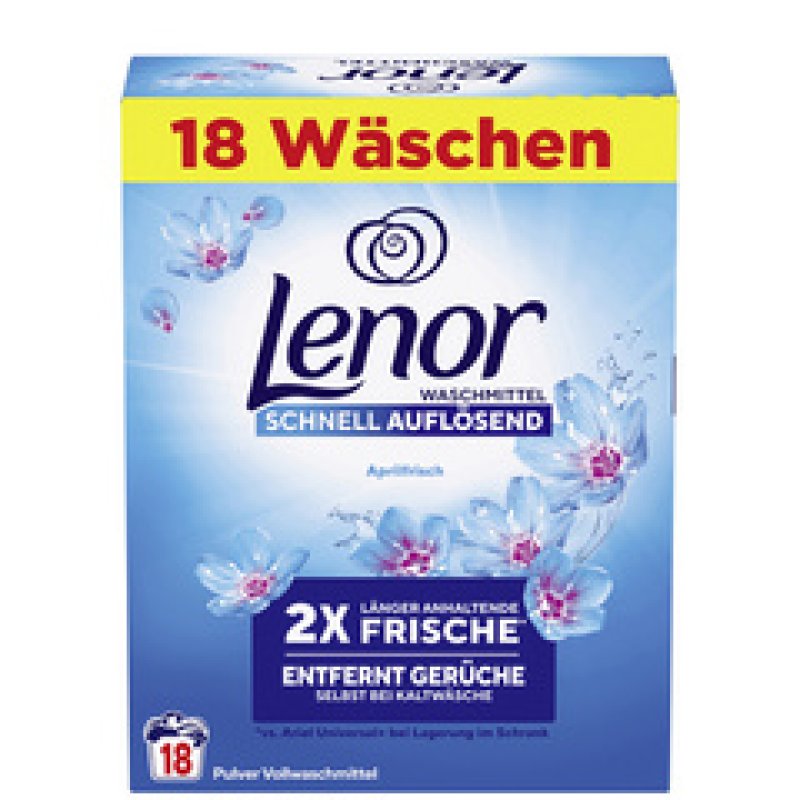 Lenor Lessive en poudre Fraîcheur d'avril, 0,99 kg