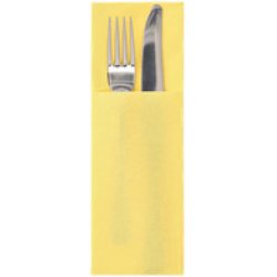 STARPAK Serviette pochette "DAILY Collection", jaune