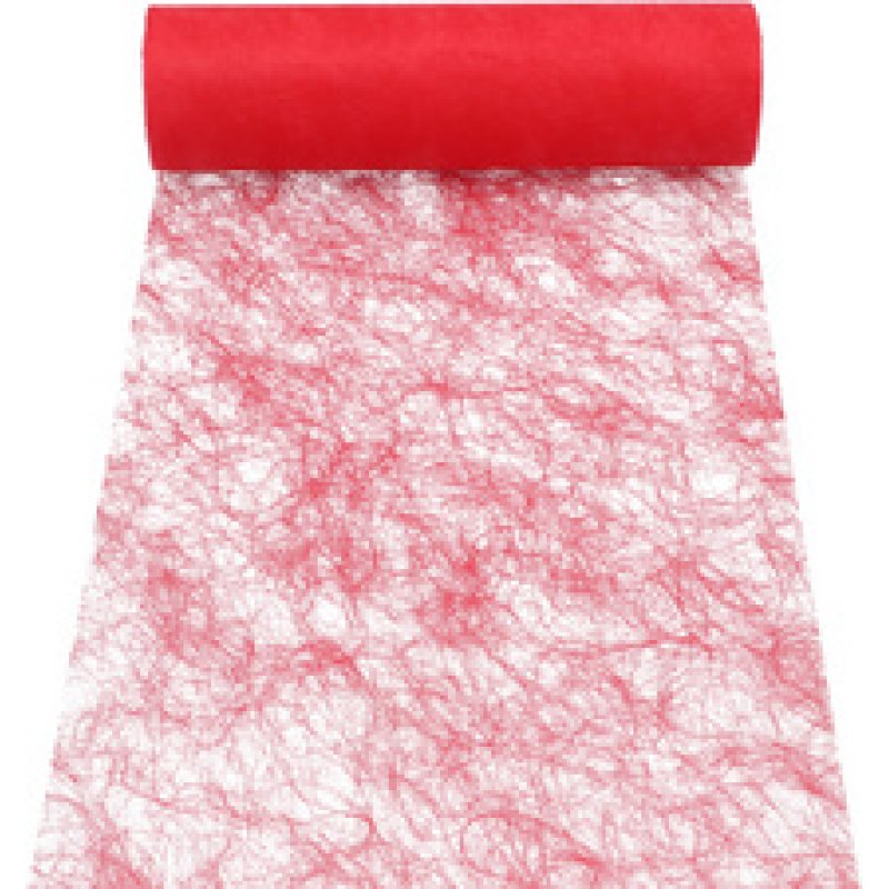 PAPSTAR Chemin de table / ruban décoratif "Sizoflor", rouge