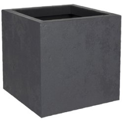 EDA Bac à plantes BASALT UP, cubique, 295 mm, anthracite