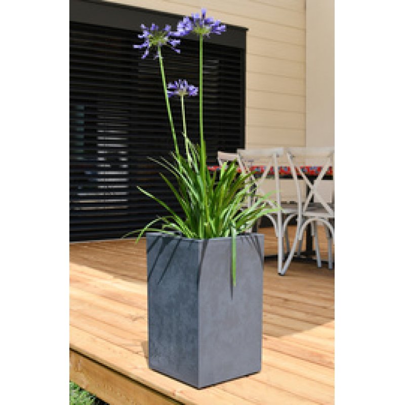 EDA Bac à plantes BASALT UP, colonne, (H)495 mm, anthracite