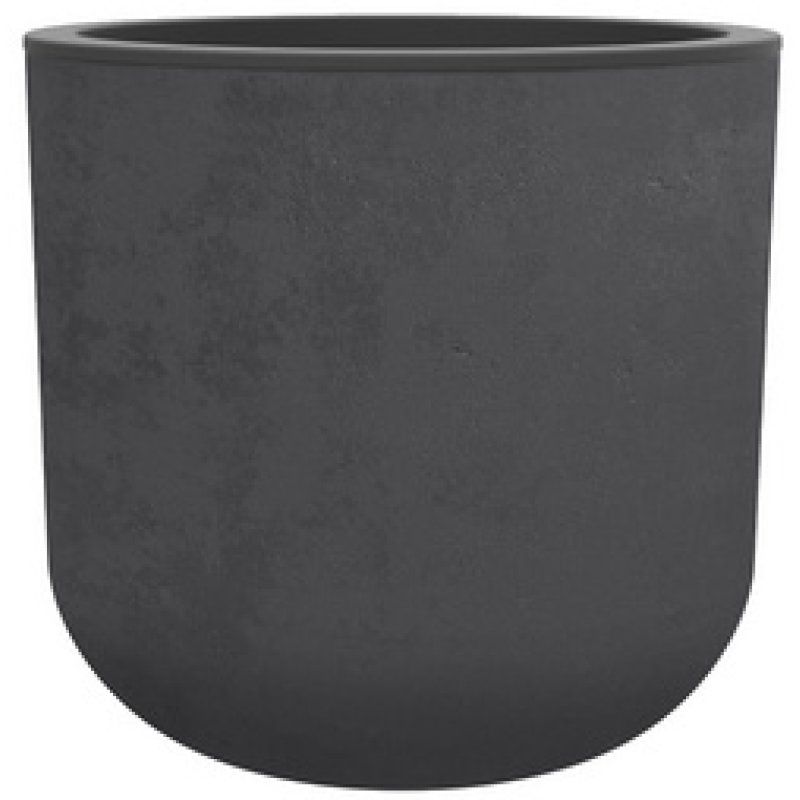 EDA Bac à plantes BASALT UP, rond, 385 mm, anthracite
