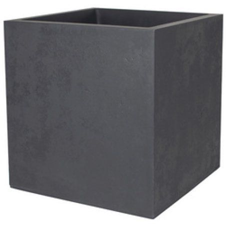 EDA Bac à plantes BASALT UP double paroi, 395 mm, anthracite