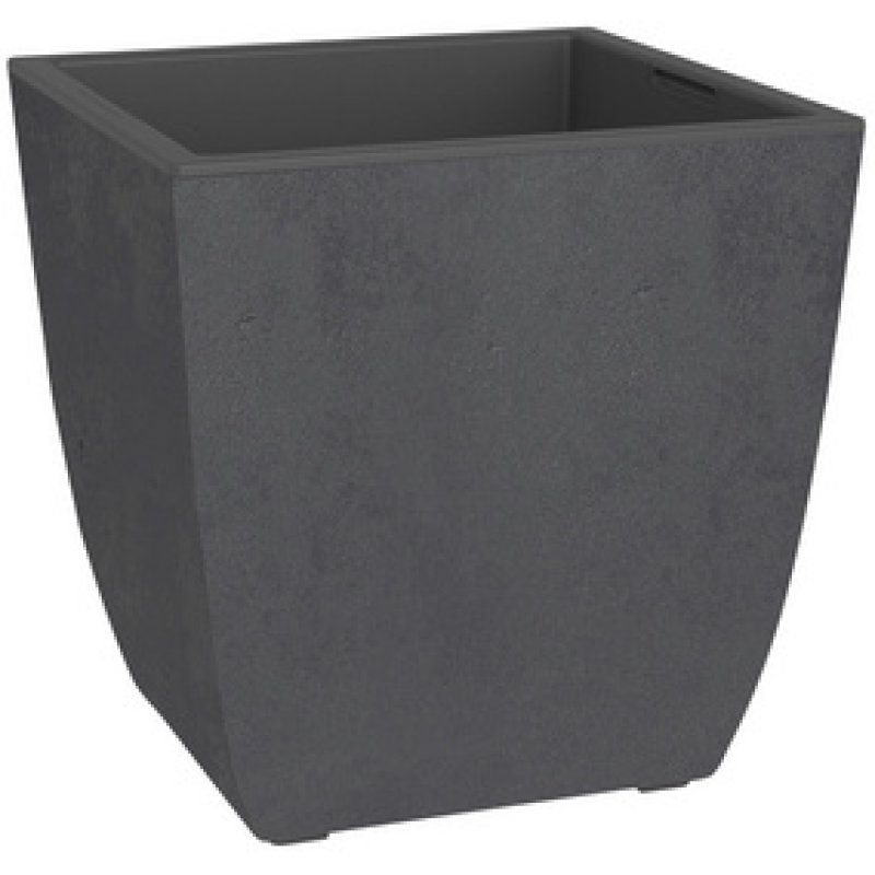 EDA Bac à plantes BASALT Diva, carré, 435 mm, anthracite