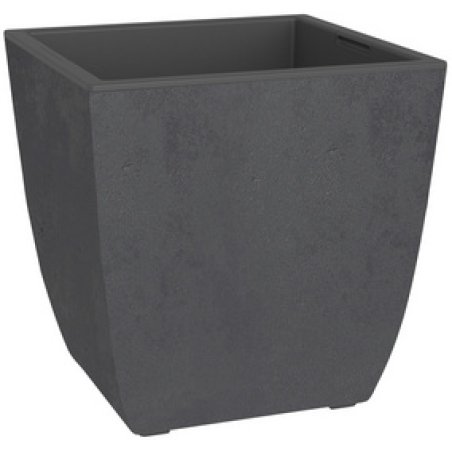EDA Bac à plantes BASALT Diva, carré, 435 mm, anthracite