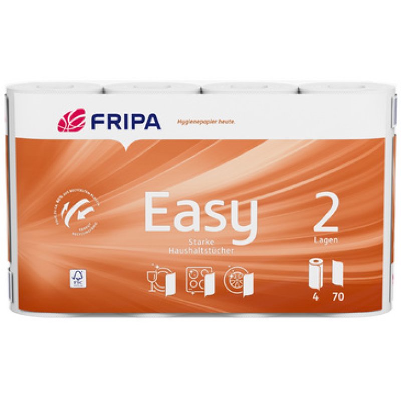 Fripa Küchenrolle Easy, 2-lagig, hochweiß