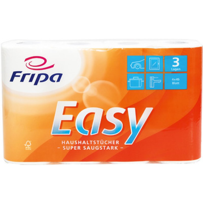 Fripa Küchenrolle Easy, 2-lagig, hochweiß