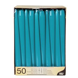 STARPAK Bougie de chandelier, 22 mm, pack de 50, turquoise