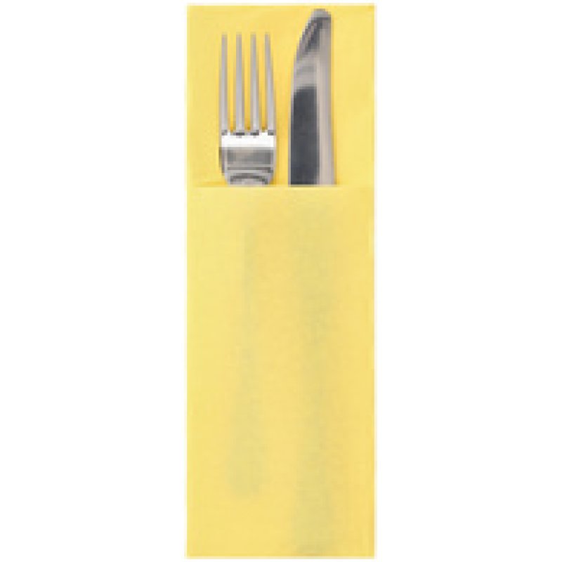 STARPAK Serviette pochette "DAILY Collection", blanc