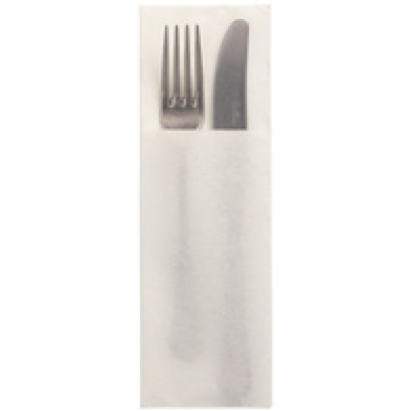 STARPAK Serviette pochette "DAILY Collection", blanc