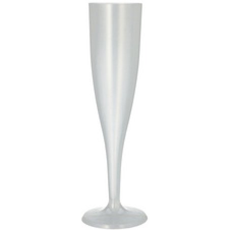 PAPSTAR Flûte à champagne réutilisable, 0,1 l, 10 pièces
