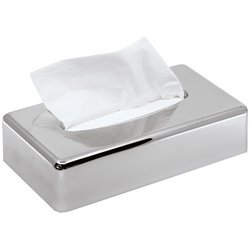 MOOR Distributeur de mouchoirs en papier KIM, chromé, argent