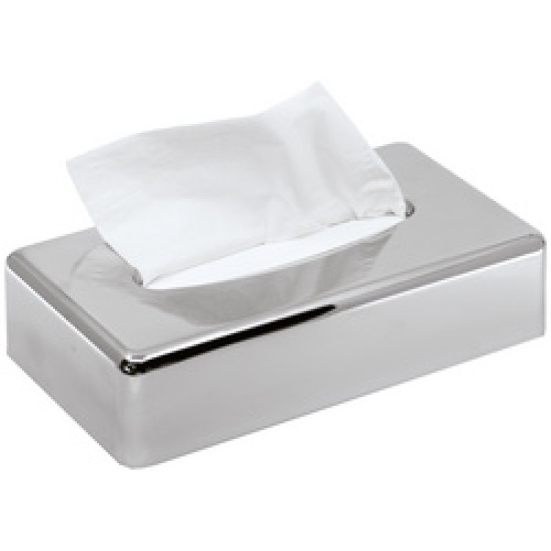 MOOR Distributeur de mouchoirs en papier KIM, chromé, argent