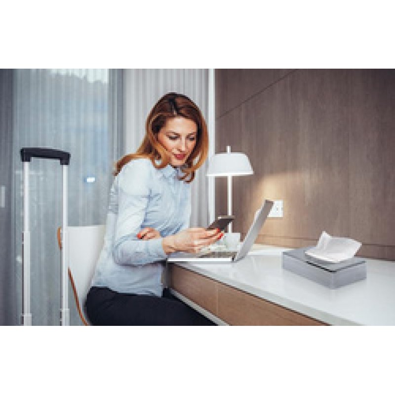 MOOR Distributeur de mouchoirs en papier KIM, chromé, argent