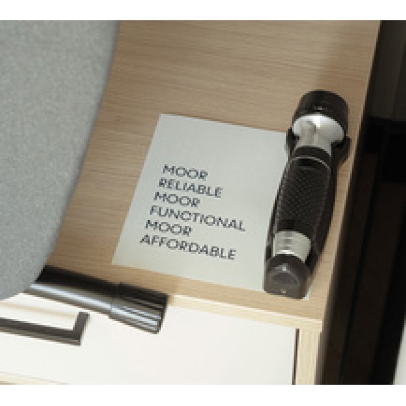 MOOR Lampe de poche MONDIAL, pour chambres d'hôtels, noir