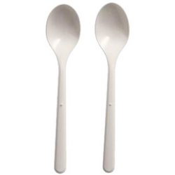 PAPSTAR Cuillère à café réutilisable, longueur 130 mm, blanc