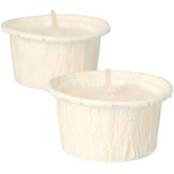 STARPAK Bougie chauffe-plat, diamètre: 42 mm, blanc