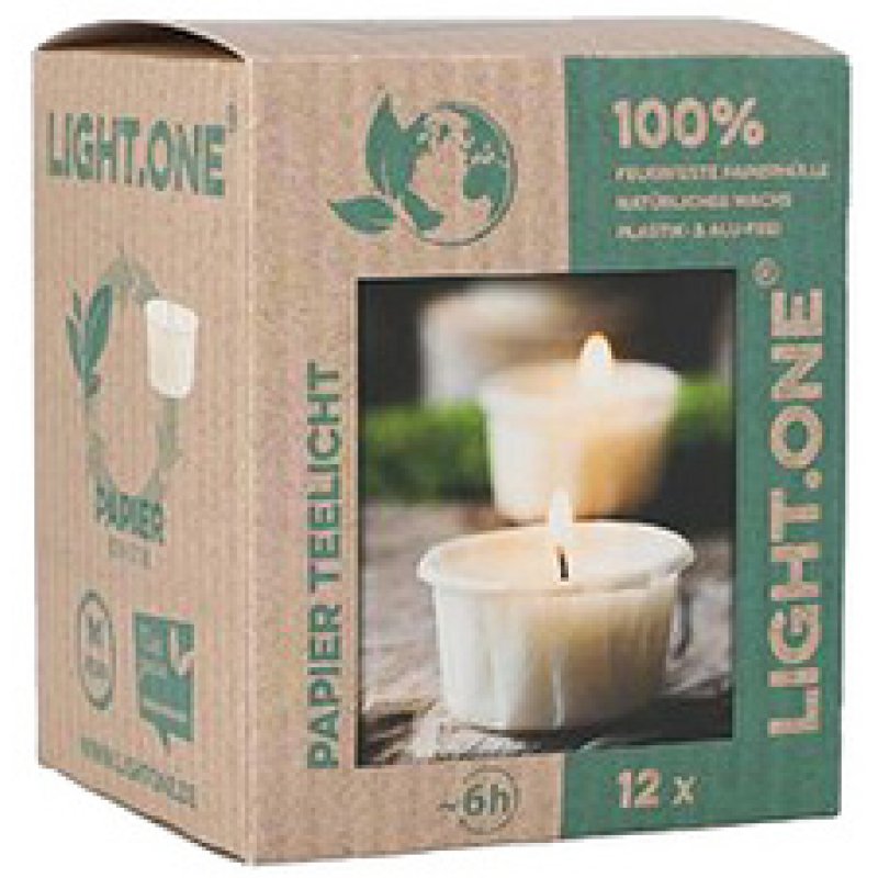 STARPAK Bougie chauffe-plat, diamètre: 42 mm, blanc