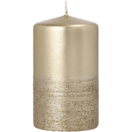 STARPAK Bougie cylindrique "Safe Candle Fia", 60 mm, nacré