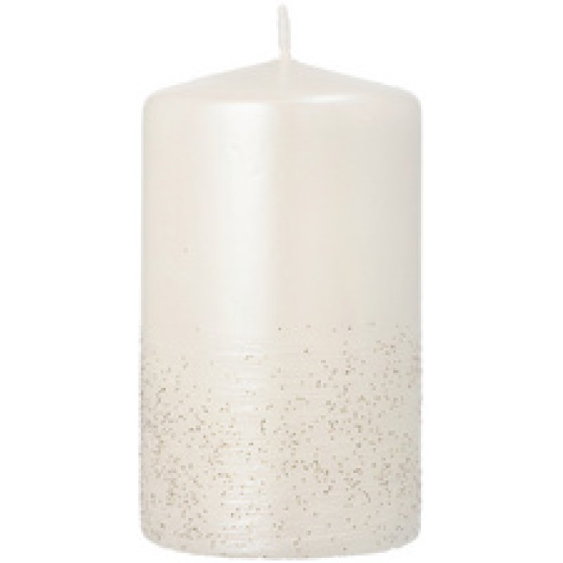 STARPAK Bougie cylindrique "Safe Candle Fia", 60 mm, nacré